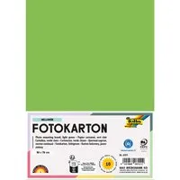 folia folia Fotokarton, 300 g/m², 50 x 70 cm, 10 Bogen, hellgrün – Produktbild 1 von 1