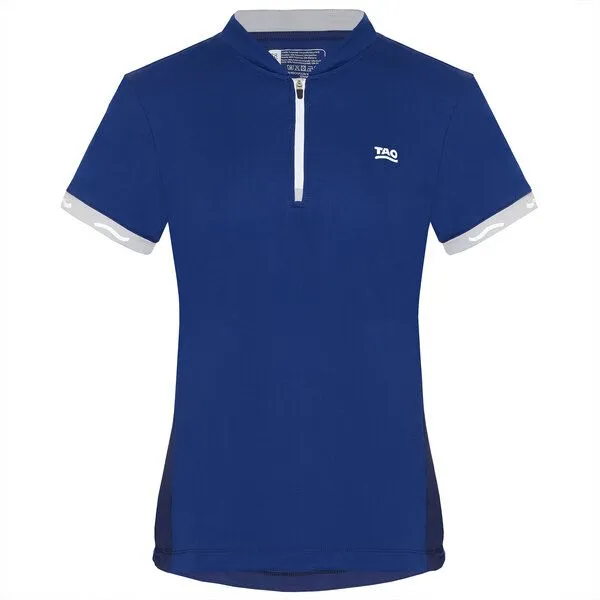 TAO Sportswear TAO Sportswear Atmungsaktives Damen Laufshirt Kanja mit Zip, Blau, – Produktbild 1 von 3