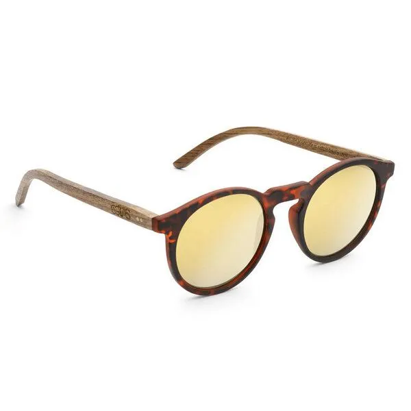 TAKE A SHOT TAKE A SHOT Sonnenbrille Lormoral Walnussholz, Braun, – Produktbild 2 von 4