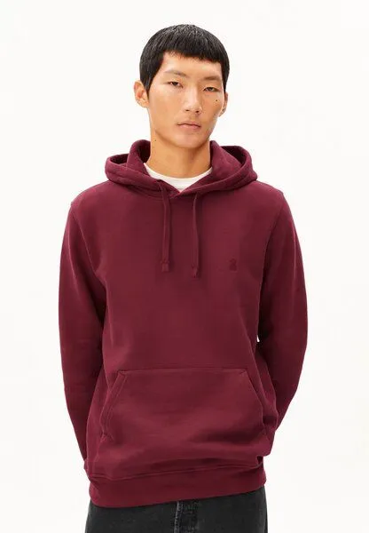 ARMEDANGELS ARMEDANGELS PAARLO FLEECE Herren Sweathoodie aus Bio-Baumwolle, Velvet red, – Produktbild 2 von 5
