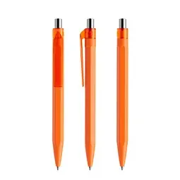 prodir prodir QS50 PMT Push Kugelschreiber, Orange-Silver chrome finish, Silber / orange, – Produktbild 1 von 1