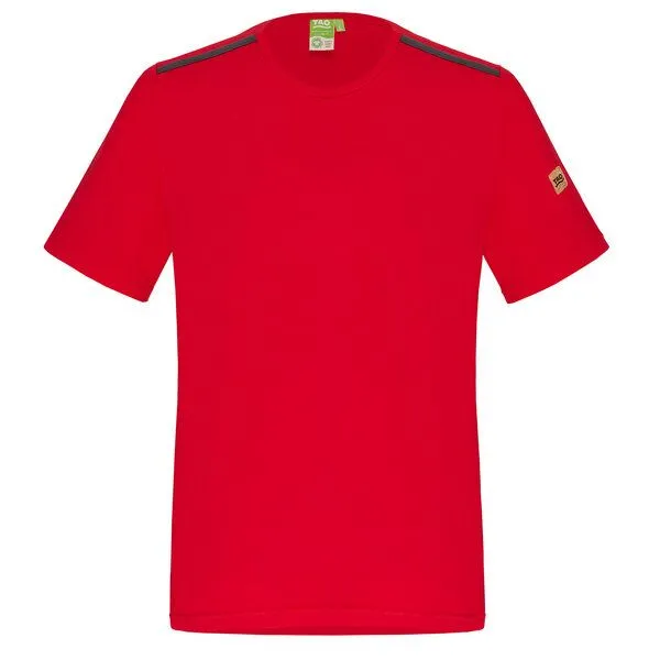 TAO Sportswear TAO Sportswear Herren Freizeitshirt FRANZERL aus Bio-Baumwolle, Rot, – Produktbild 1 von 3