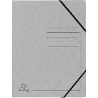 Exacompta 25 Exacompta Eckspannmappen, Colorspan-Karton, 355 g/m², DIN A4, Gummizug, grau – Produktbild 1 von 1