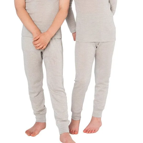 Living Crafts Living Crafts Lange Unterhose für Kinder, Grey/natural striped, – Produktbild 1 von 2