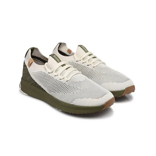 SAOLA SAOLA Vegan Sneaker Herren - Tsavo M 2.0, White / burnt olive, – Produktbild 2 von 4