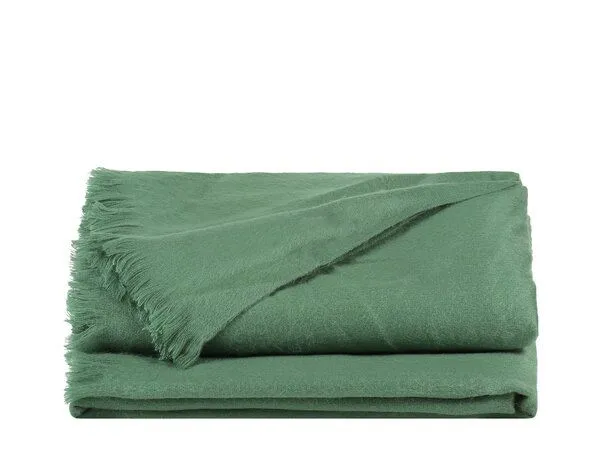 Alpaca Loca Alpaca Loca Alpaca Plaid 240 x 170 cm Uni, Mint grün, – Produktbild 2 von 2