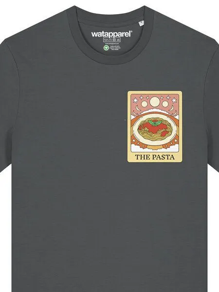 watapparel watapparel T-Shirt Unisex Tarot The Pasta, Anthracite, – Produktbild 3 von 3