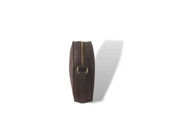 MATES OF NATURE MATES OF NATURE Circle Bag | Runde Korkleder-Handtasche, Mocca (braun), – Produktbild 4 von 4