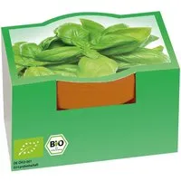 Bio-Mini-Pflanzset 'Basilikum' inklusive 1-4 farbigem Aufdruck – Produktbild 1 von 1