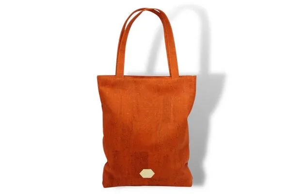 MATES OF NATURE MATES OF NATURE Korktasche Shopper – Große Handtasche aus Kork, Papaya (orange), – Produktbild 2 von 4