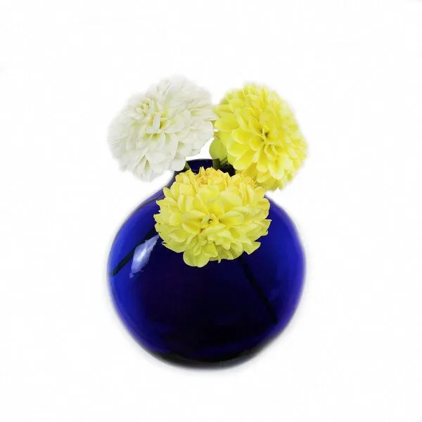 Mitienda Shop Mitienda Shop Blumenvase zum Aufhängen, Wanddeko Anfora, Blau, – Produktbild 1 von 4