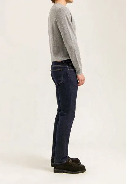 MUD Jeans MUD Jeans HANK Mid Tapered Jeans aus einem Bio-Baumwolle / recycelter Baumwolle Mix (strong blue), Strong blue, – Produktbild 3 von 5