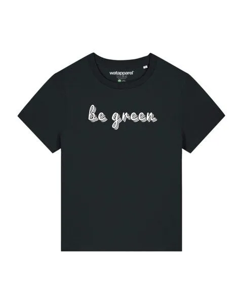 watapparel watapparel T-Shirt Frauen be green, Black, – Produktbild 1 von 3