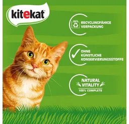 KITEKAT KITEKAT KITEKAT™ Portionsbeutel Multipack Markt Mix in Gelee 12 x 85g, für: Katze – Produktbild 1 von 1