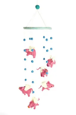 short'n'pietz short'n'pietz Mobile mit fliegenden rosa Schweinchen – Produktbild 1 von 1