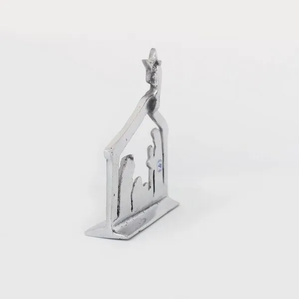 Mitienda Shop Mitienda Shop Deko-Figur Krippe aus Zinn – Produktbild 3 von 4