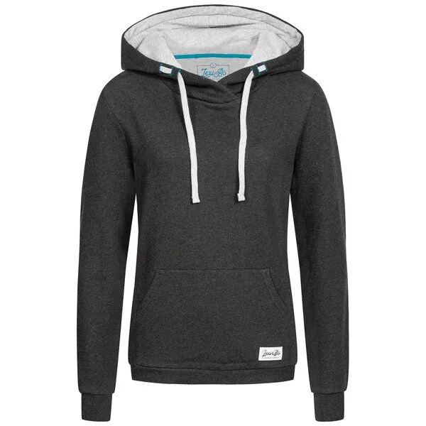 Lexi&Bö Lexi&Bö Basic Damen Hoodie, Dark melange (grau), – Produktbild 1 von 1