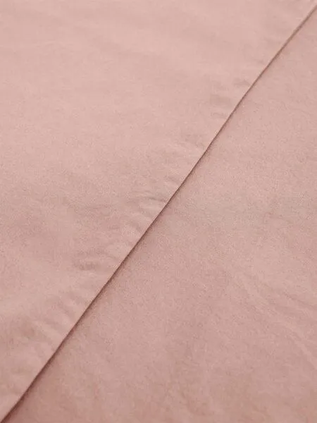 erlich textil erlich textil Fred Kopfkissenbezug aus weicher Bio-Baumwolle, made in Europe, Puder, – Produktbild 4 von 6