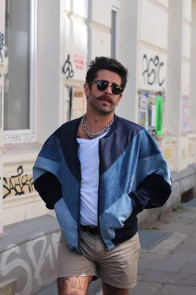 Bridge&Tunnel Bridge&Tunnel Blouson minimal blue – Produktbild 3 von 4
