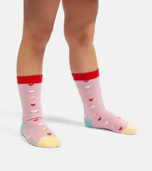 DillySocks DillySocks Kindersocken Lil Sweet heart of mine aus Biobaumwoll-Mix, Rosa, – Produktbild 3 von 3