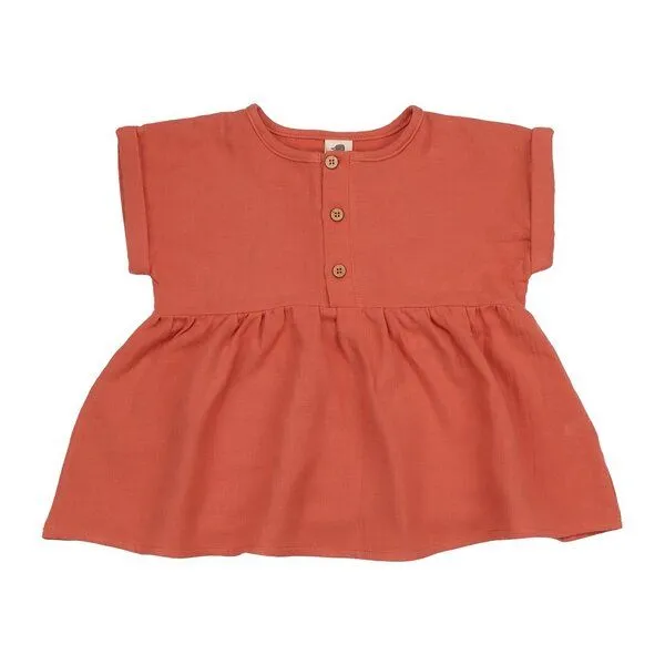 Walkiddy Walkiddy Kinderbluse GOTS zertifiziert – Bio-Baumwolle, Ockergelb, locker geschnitten, Blau, – Produktbild 1 von 3