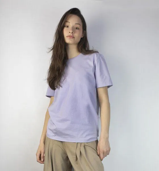 Kiwistories T-Shirt Unisex- 100%Org Baumwolle- Mojito Print, Flieder, – Produktbild 1 von 2