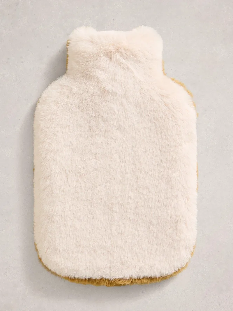 White Stuff Wärmflasche mit Webfellbezug - Einheitsgröße, Natur multi, – Produktbild 3 von 3