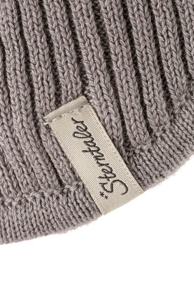 Sterntaler Sterntaler Fleecemütze GOTS Schalmütze (1-St) GOTS Strick-Schalmütze aus Baumwolle gefüttert mit Baumwollfleece., Grau, – Produktbild 4 von 5
