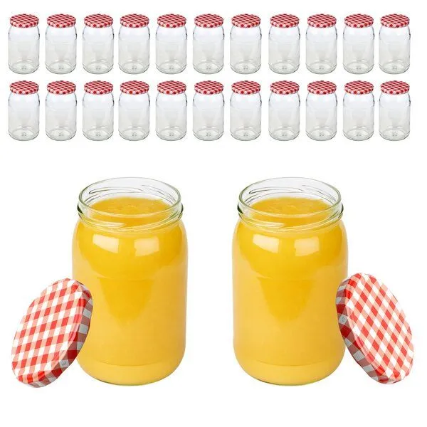 mikken mikken große Einmachgläser 900ml mit Schraubdeckel TO82 Vorratsgläser – Produktbild 4 von 8