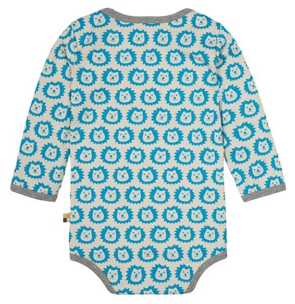 loud + proud loud + proud Baby Body Langarm, GOTS-zertifiziert, Aqua(blau), – Produktbild 1 von 2