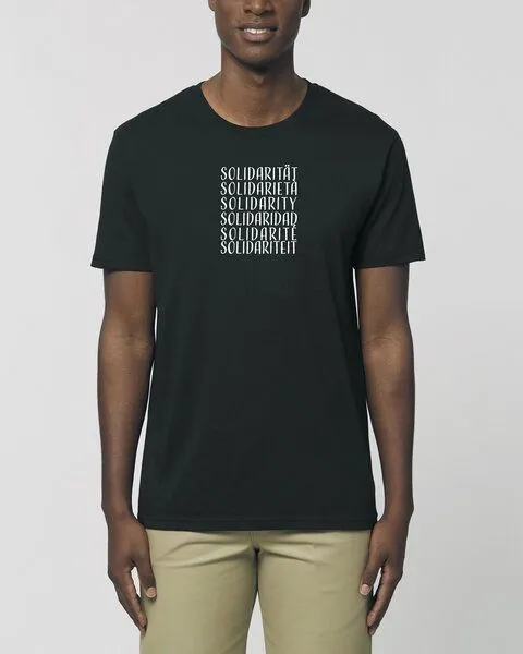 Human Family Human Family Bio Unisex Rundhals T-Shirt "Swing - Solidarity" in 5 Farben, Schwarz, – Produktbild 1 von 4