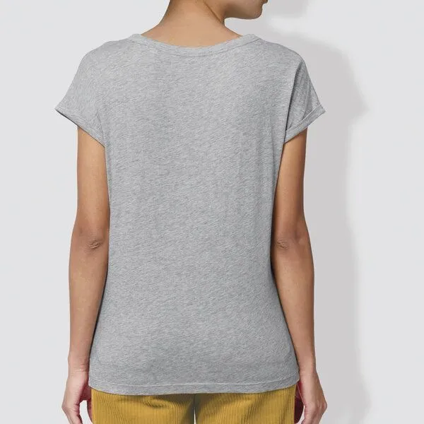 little kiwi little kiwi Damen T-Shirt "Strichgestöber", Heather grey, – Produktbild 2 von 2