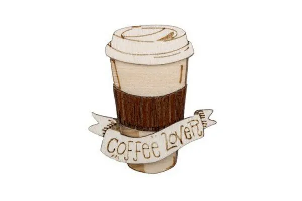 BeWooden BeWooden Holzbrosche Coffee Lover – Produktbild 1 von 4