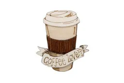 BeWooden BeWooden Holzbrosche Coffee Lover – Produktbild 1 von 1