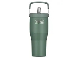 Thermos Thermos Isolier-Trinkbecher "REFRESHING", mit Flip-Straw-System, 850 ml, green mat – Produktbild 1 von 1