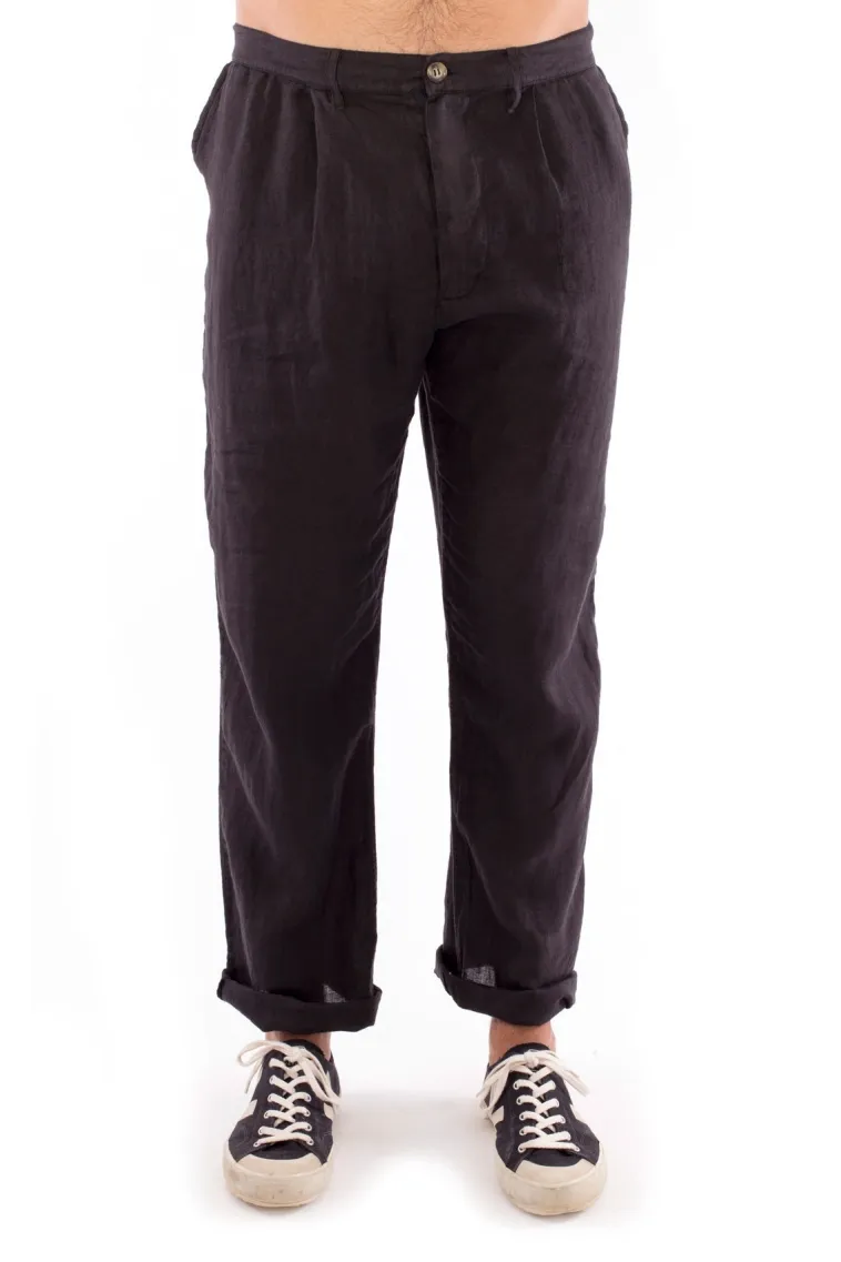 RAVENS VIEW IBIZA RAVENS VIEW IBIZA Herren vegan Hose Positano Schwarz, Schwarz, – Produktbild 2 von 2