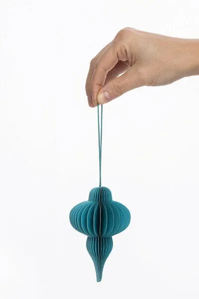 Tranquillo Papieranhänger PETROL HUMMING - blau – Produktbild 3 von 3