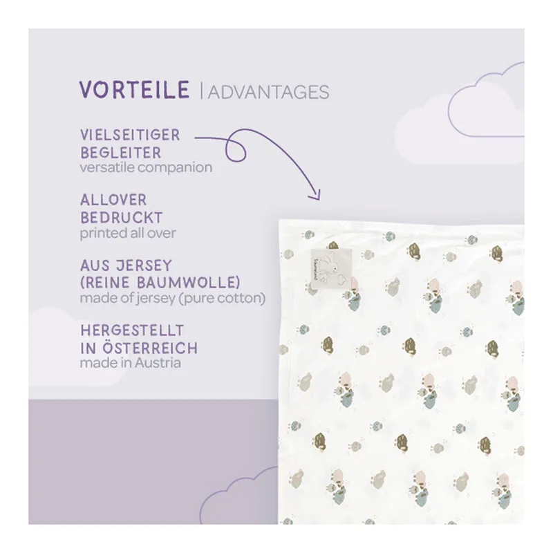 Träumeland Träumeland Babydecke Jersey, Weiss, – Produktbild 3 von 3