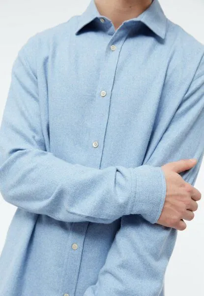 Givn Berlin Givn Berlin Flanellhemd GBJOHN in lockerer Passform, Light blue, – Produktbild 4 von 4