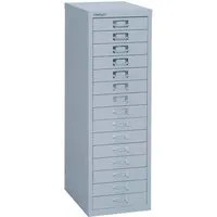 Bisley Schubladenschrank 15 Schübe, DIN A4 silber – Produktbild 1 von 1