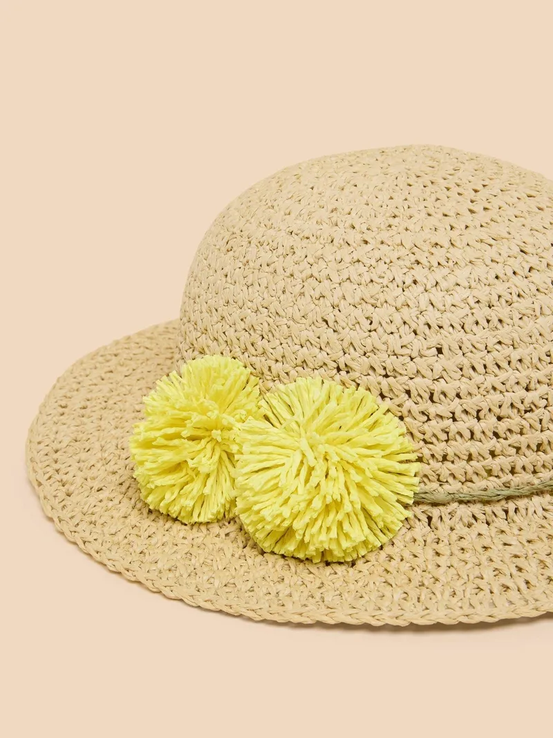 White Stuff Chapeau de soleil pour filles - M/L, Gelb, – Produktbild 2 von 2