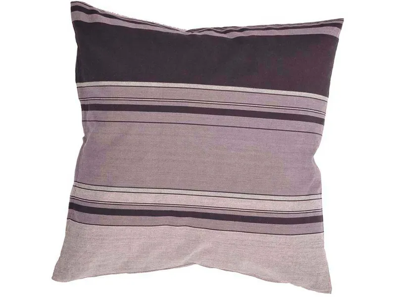 HängemattenGlück HängemattenGlück Kissenbezug aus reiner Bio Baumwolle 60x60cm Grautöne, Rocha gestreift (grau, mehrfarbig), – Produktbild 1 von 4