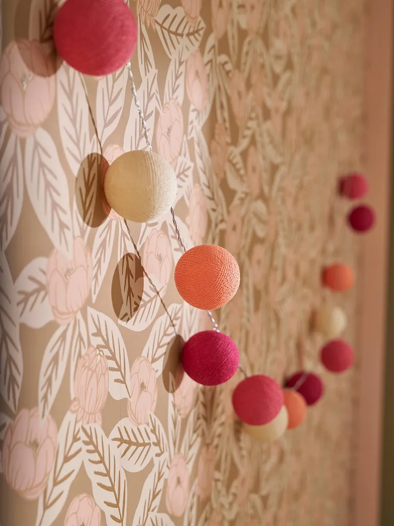 Vertbaudet Kinderzimmer Lichterkette, Himbeer, – Produktbild 1 von 2