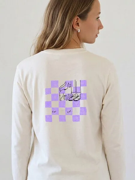 Kultgut Kultgut Artdesign- Softes Langarmshirt Biobaumwolle/ Snooze, Natur, – Produktbild 1 von 4