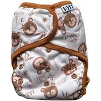 Hypf Hypf Stoffwindel Überhose (Klett) One Size 4-16kg, Forest bear, – Produktbild 1 von 1
