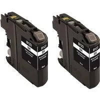 Memo memo Doppelpack Tintenpatronen ersetzt Brother LC-123BK schwarz – Produktbild 1 von 1