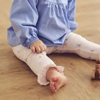 müsli müsli Babyleggings, Primrose/ shell blue/ tofu, – Produktbild 1 von 1
