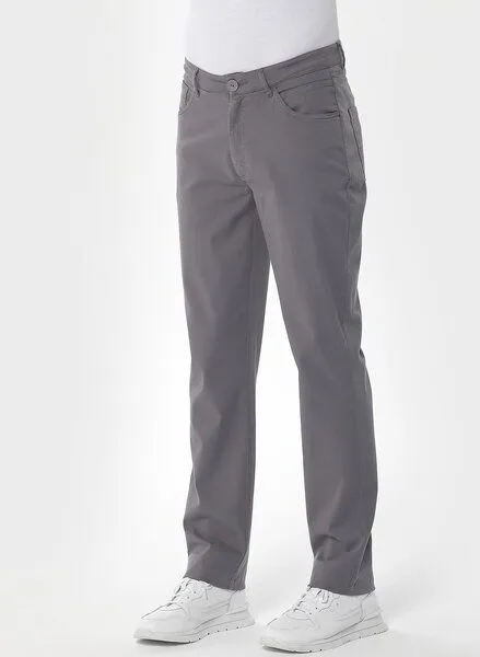 ORGANICATION ORGANICATION Five-Pocket-Hose aus Bio-Baumwolle, Grau(shadow), – Produktbild 3 von 3