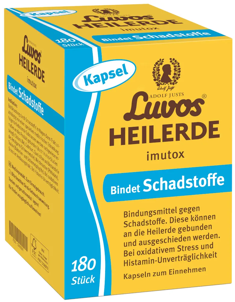 Heilerde-Gesellschaft Luvos Just Heilerde-Gesellschaft Luvos Just Luvos HEILERDE imutox 180 St Kapseln – Produktbild 1 von 1