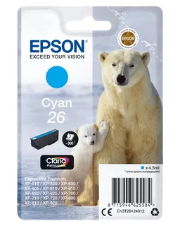 Epson Epson Tintenpatrone T2612/ 26 cyan – Produktbild 1 von 1